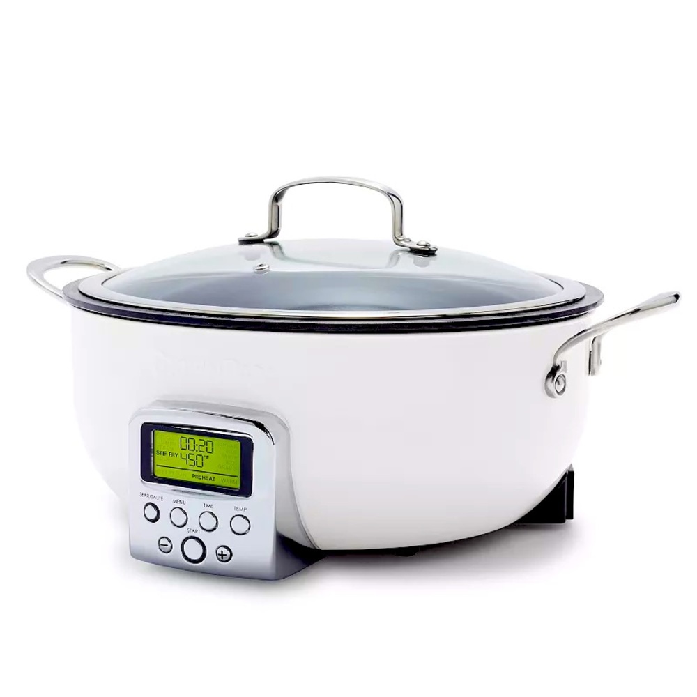 NEW $360 GreenPan Elite Ceramic Nonstick Essential Smart Skillet, 6 Qt